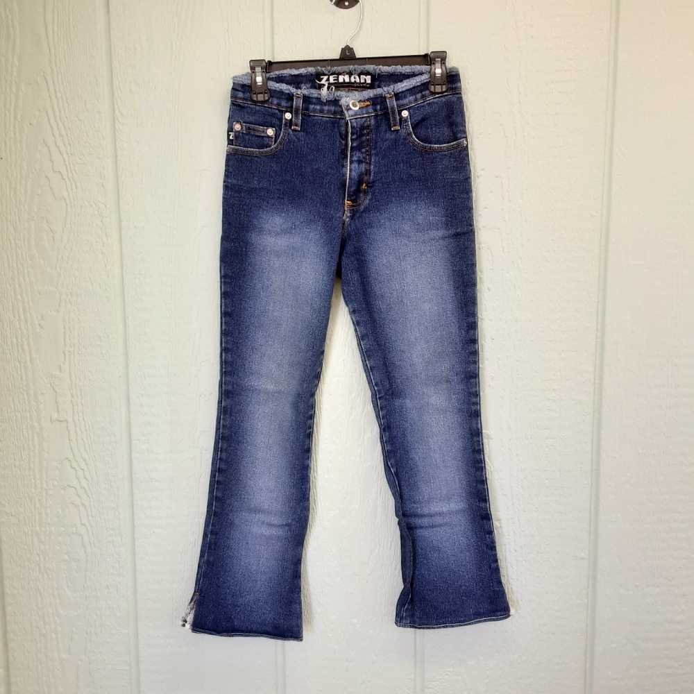 Zenan #284 Women's Junior Jeans Stretch Blue Denim Sz 7 Preowned 5 Pocket